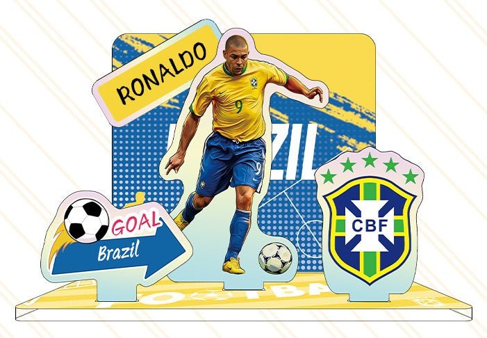 Customizable Soccer Star Standee – 2026 World Cup Football Figure, Desktop Display Acrylic Collectible for Fans - FIFA Hype Shop