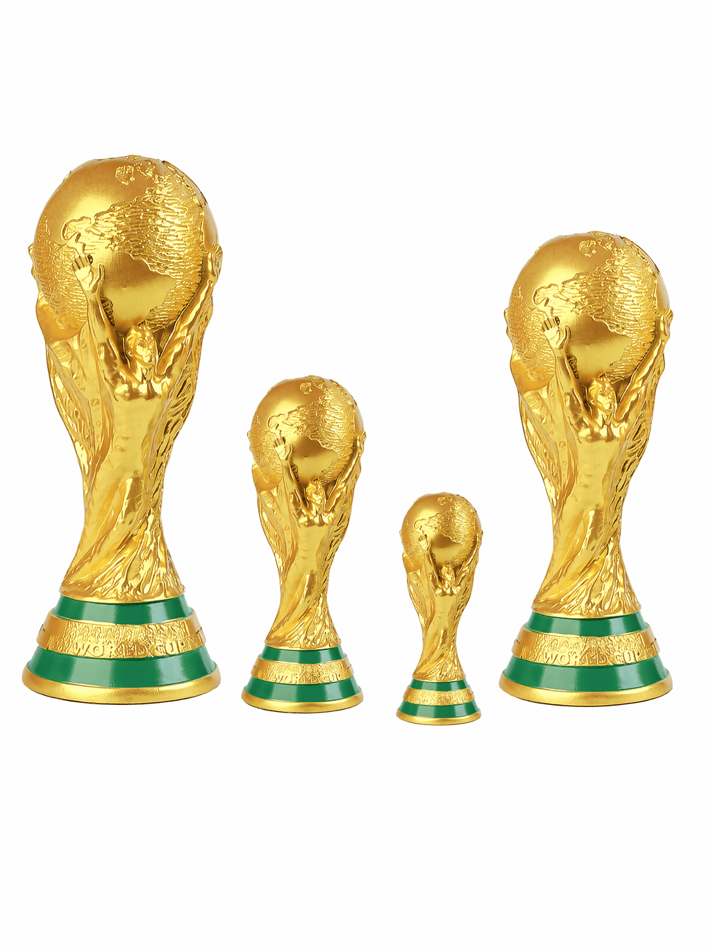2026 World Cup Trophy Replica – Matte Gold & Gold With Black Base, Multi-Size Desk Collectible - FIFA Hype Shop
