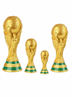 2026 World Cup Trophy Replica – Matte Gold & Gold With Black Base, Multi-Size Desk Collectible - FIFA Hype Shop