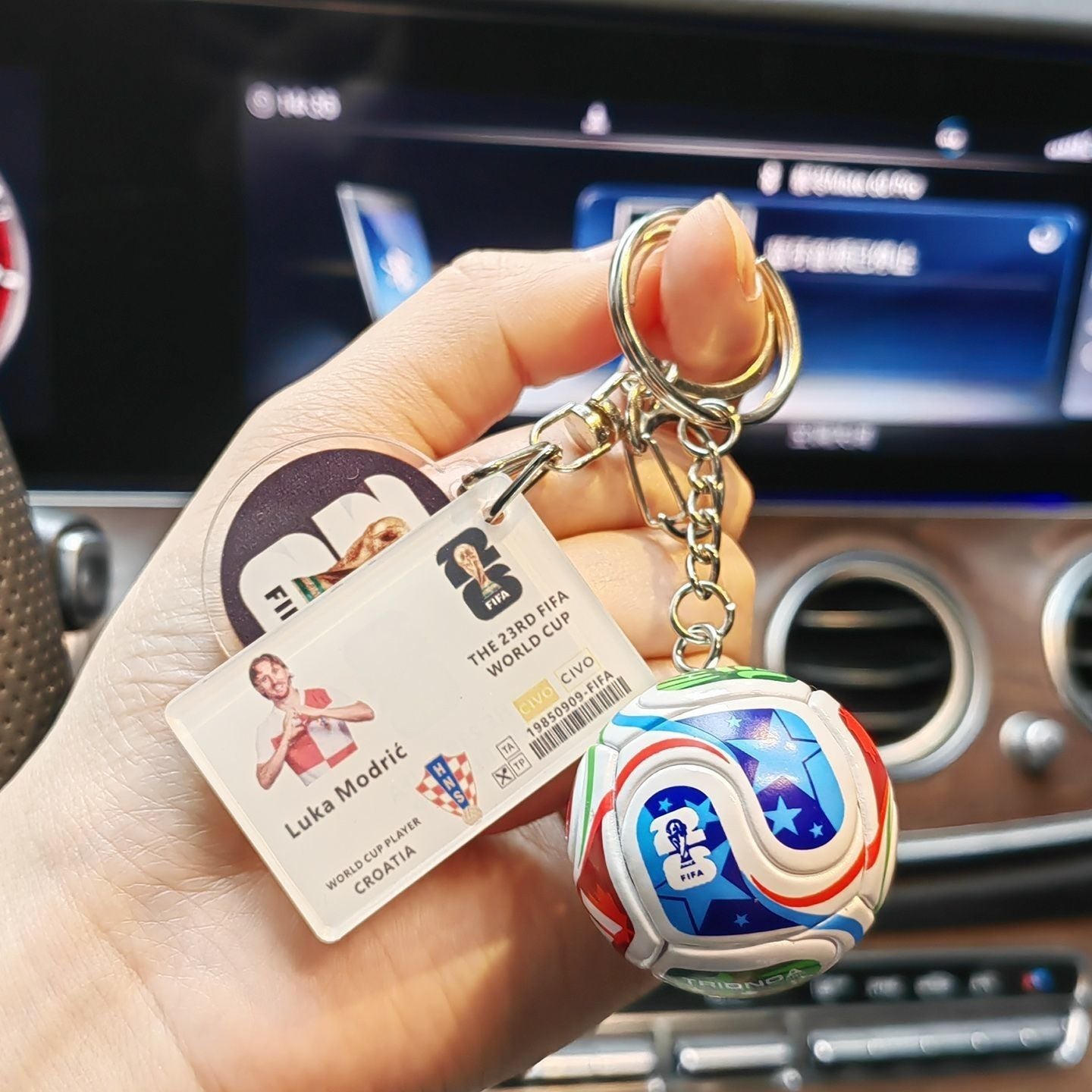 2026 World Cup Soccer Star Keychain Set - Messi, Neymar, Mbappe, Ronaldo Collectible Keyring - FIFA Hype Shop