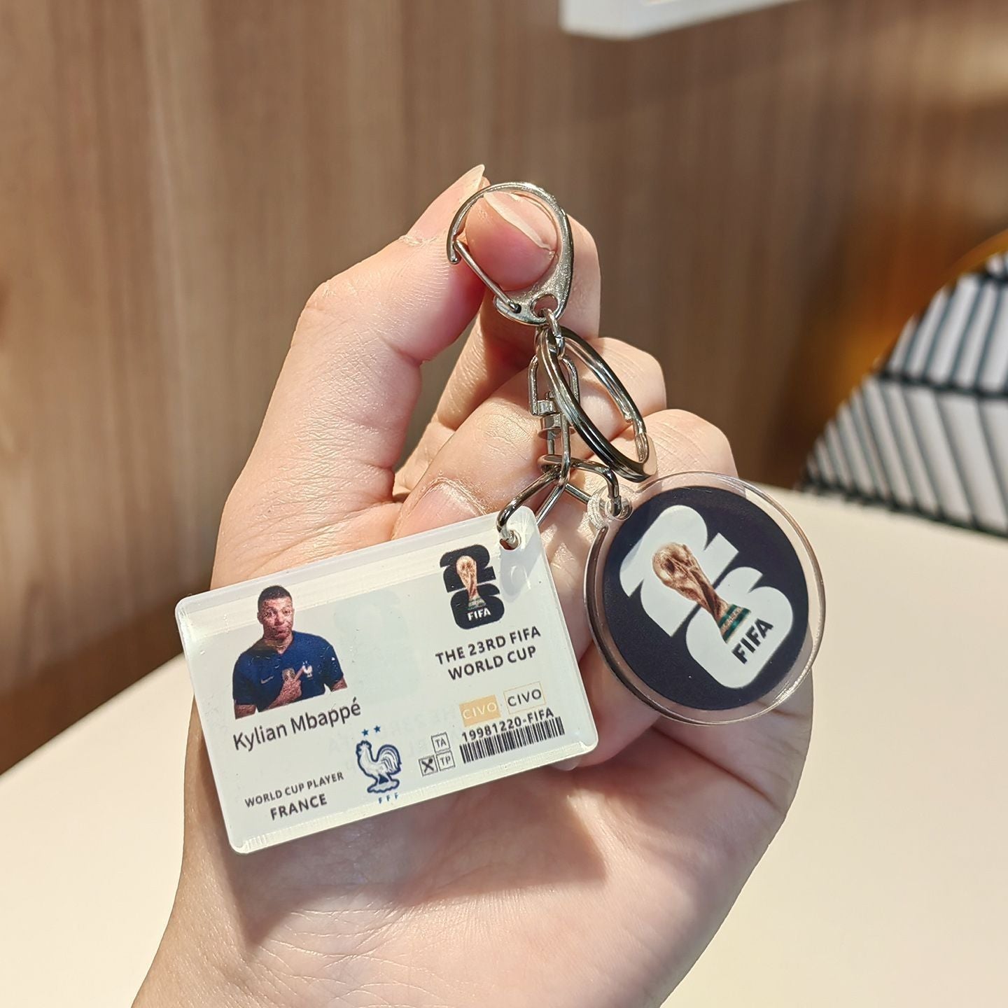 2026 World Cup Soccer Star Keychain Set - Messi, Neymar, Mbappe, Ronaldo Collectible Keyring - FIFA Hype Shop