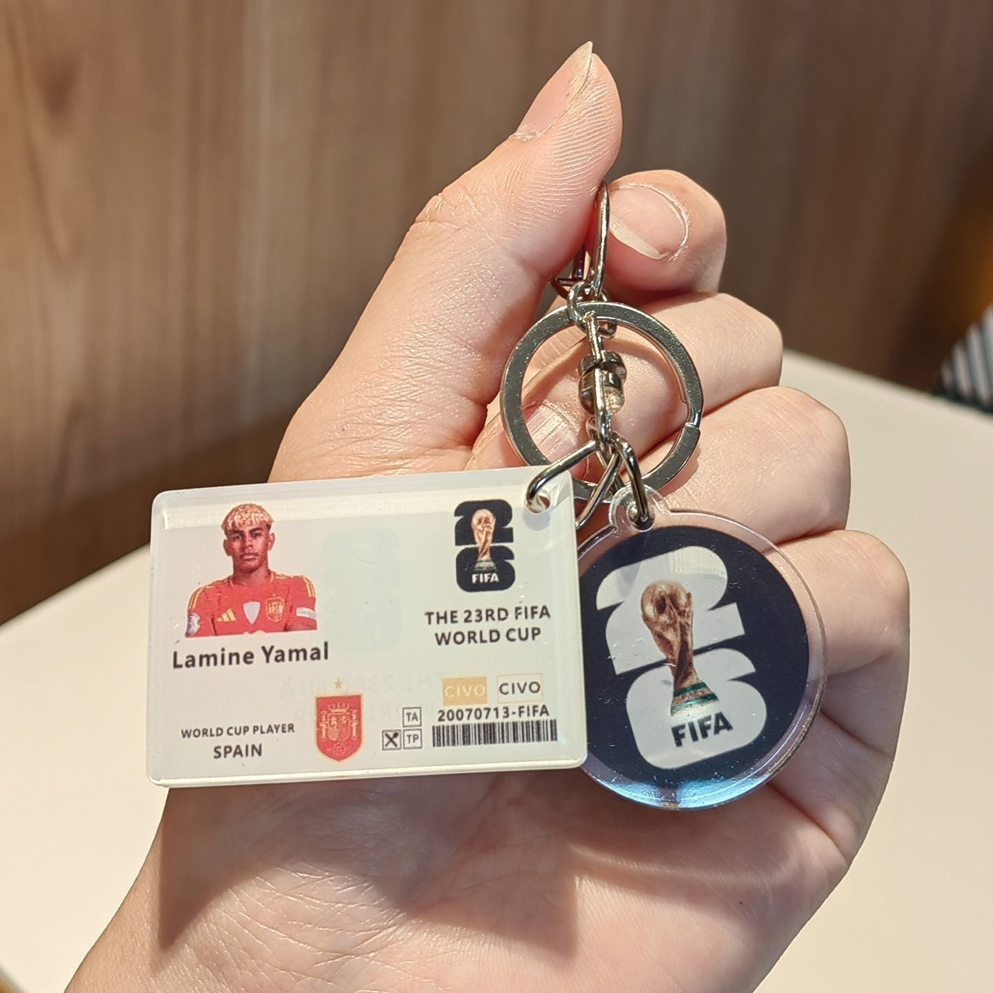 2026 World Cup Soccer Star Keychain Set - Messi, Neymar, Mbappe, Ronaldo Collectible Keyring - FIFA Hype Shop