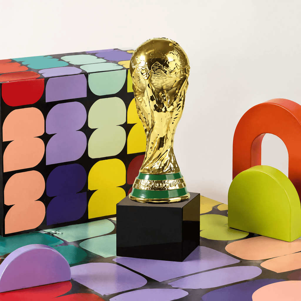 2026 World Cup Trophy Replica – Matte Gold & Gold With Black Base, Multi-Size Desk Collectible - FIFA Hype Shop