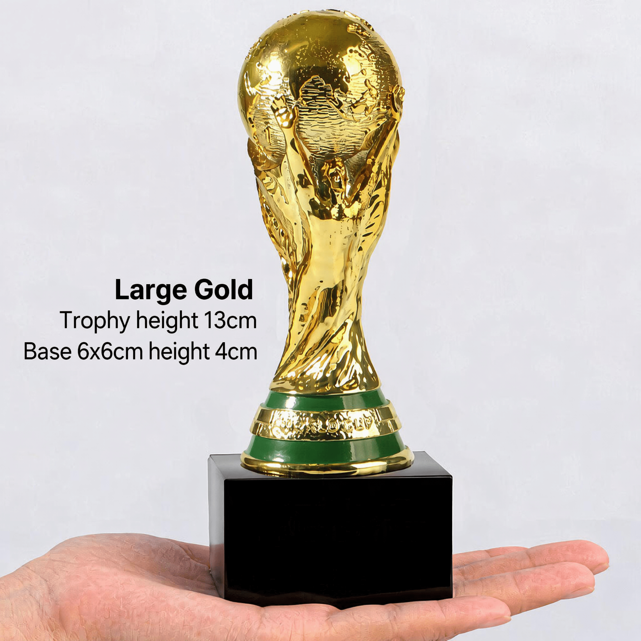 2026 World Cup Trophy Replica – Matte Gold & Gold With Black Base, Multi-Size Desk Collectible - FIFA Hype Shop