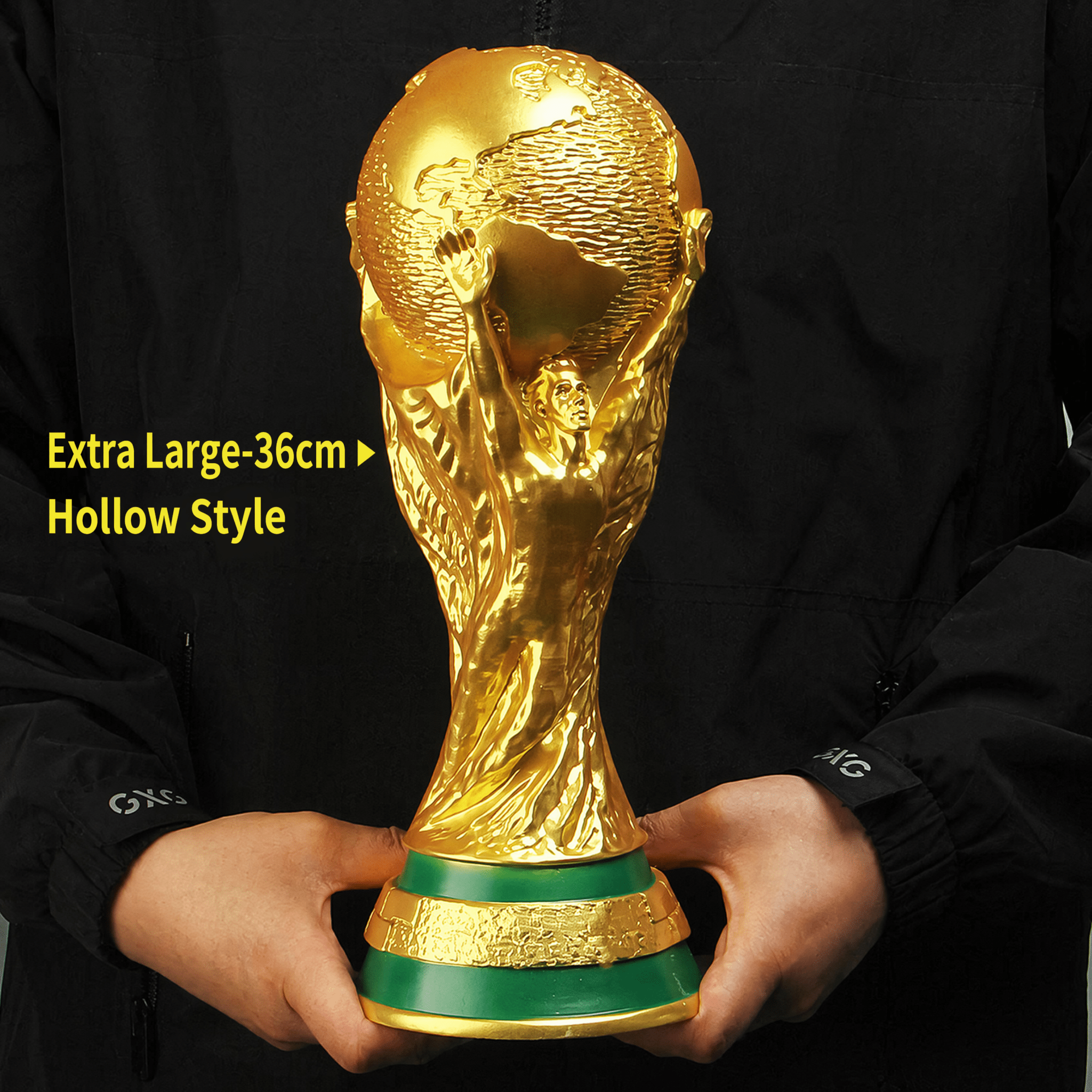 2026 World Cup Trophy Replica – Matte Gold & Gold With Black Base, Multi-Size Desk Collectible - FIFA Hype Shop