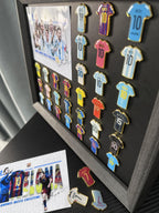 Soccer Star DIY Photo Album Set | 30/20 Player Jersey Enamel Pins + Printed Cards + Album | Build Your Own Football Legend Collection - FIFA Hype Shop