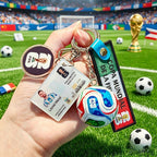 2026 World Cup Soccer Star Keychain Set - Messi, Neymar, Mbappe, Ronaldo Collectible Keyring - FIFA Hype Shop